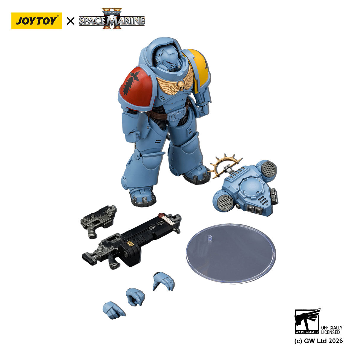 JOYTOY Warhammer 40K Space Marine 2 Space Wolves Game Edition Space Wolves Heavy Intercessor figure