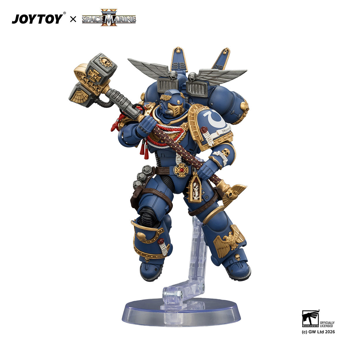 JOYTOY Warhammer 40K Space Marine 2 Ultramarines Game Edition Ultramarines Assault Intercessor figure