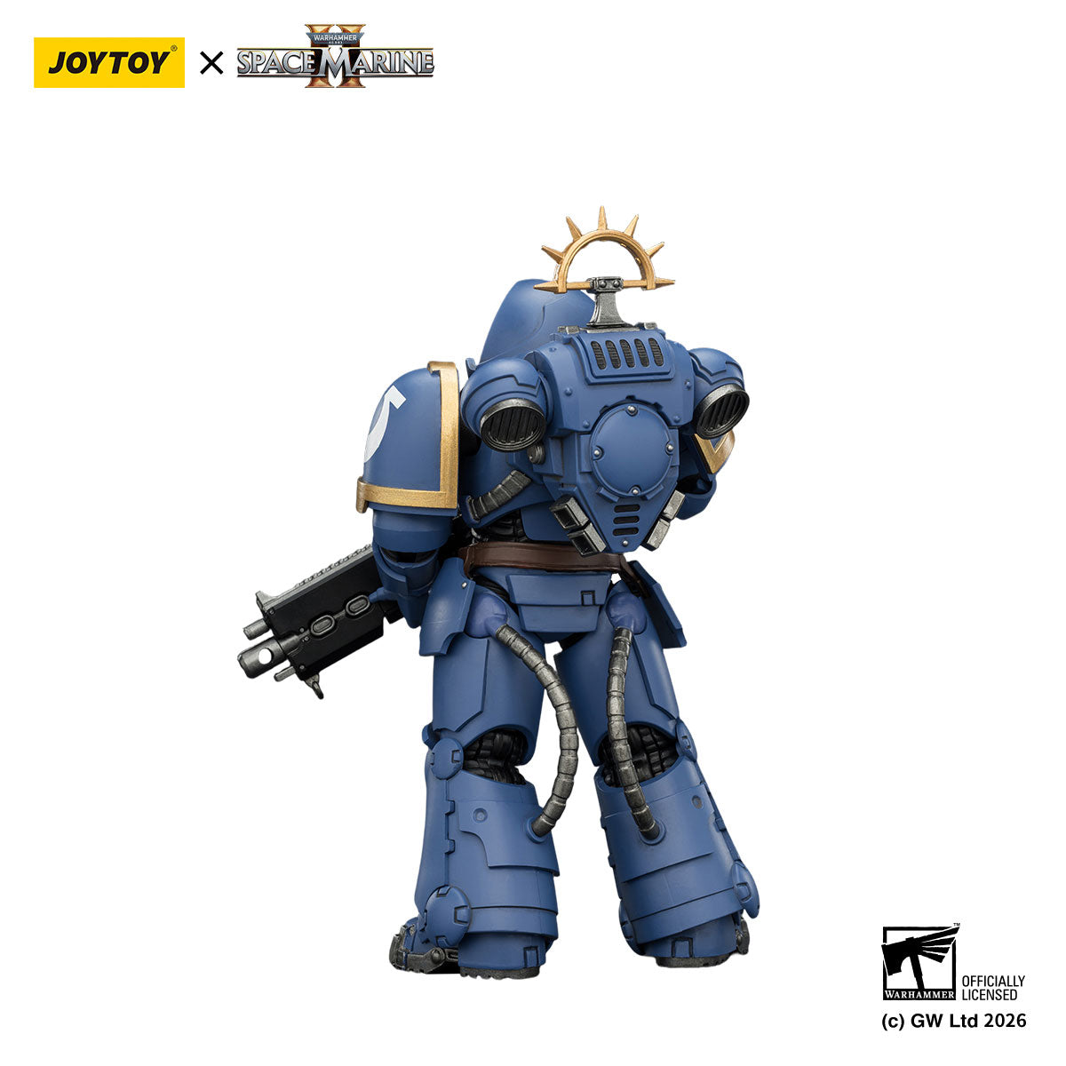 JOYTOY Warhammer 40K Space Marine 2 Ultramarines Game Edition Ultramarines Heavy Intercessor figure