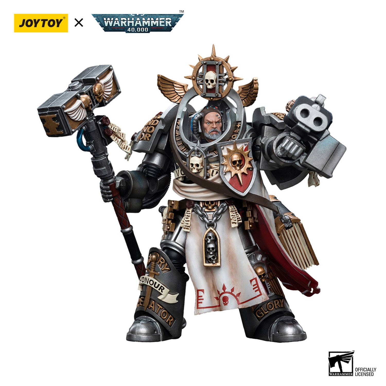 JOYTOY Warhammer 40K Grey Knights Grand Master Voldus figure