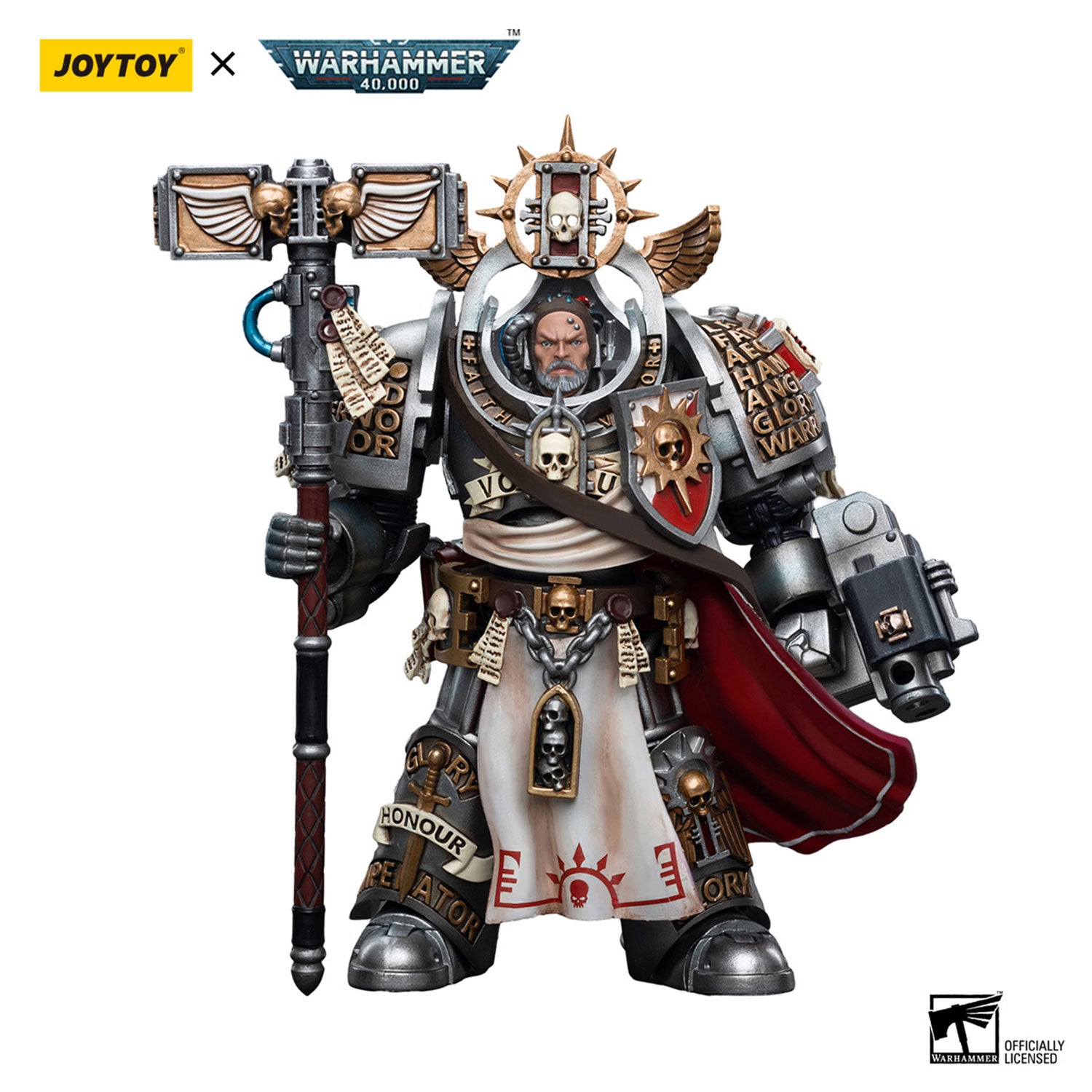 JOYTOY Warhammer 40K Grey Knights Grand Master Voldus figure
