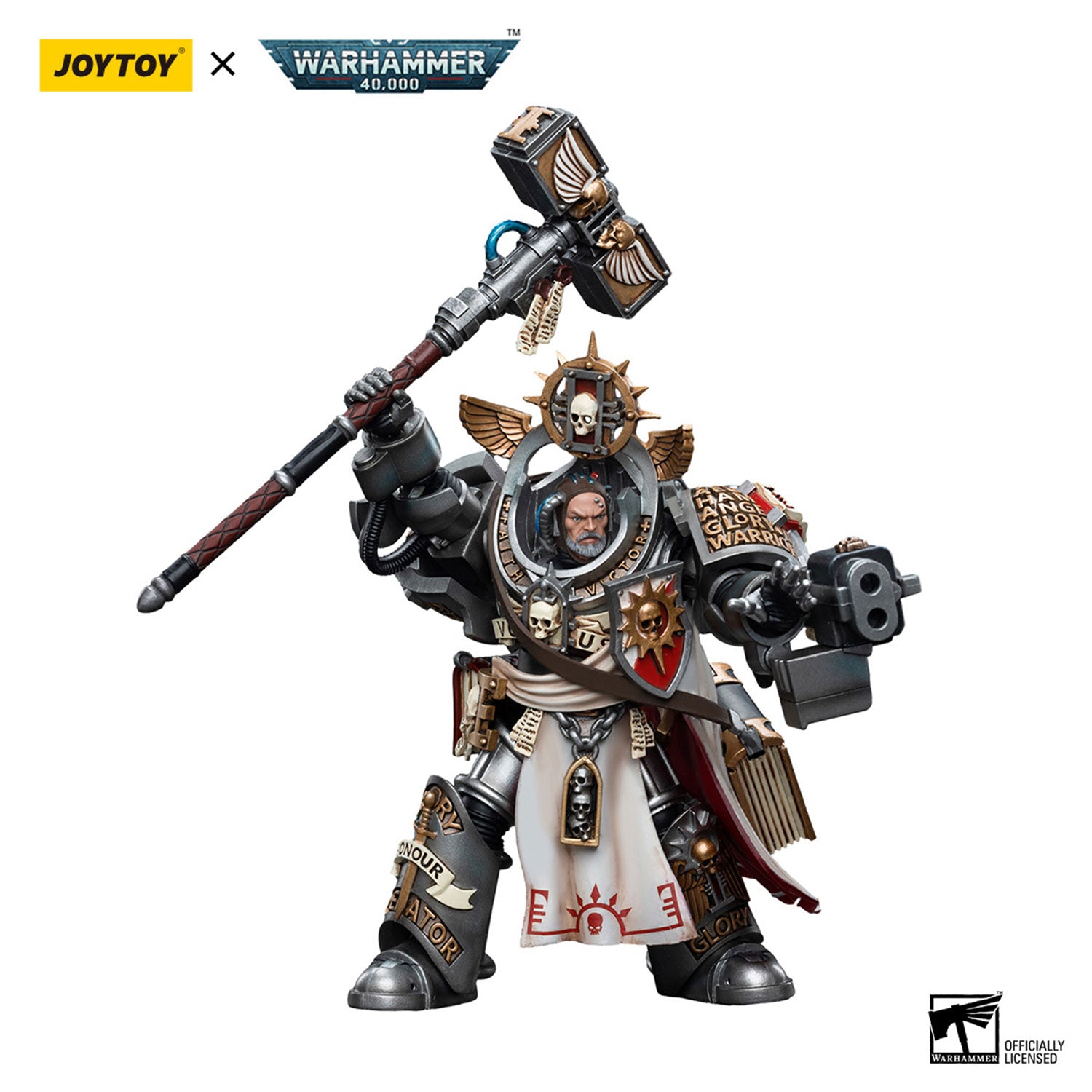 JOYTOY Warhammer 40K Grey Knights Grand Master Voldus figure