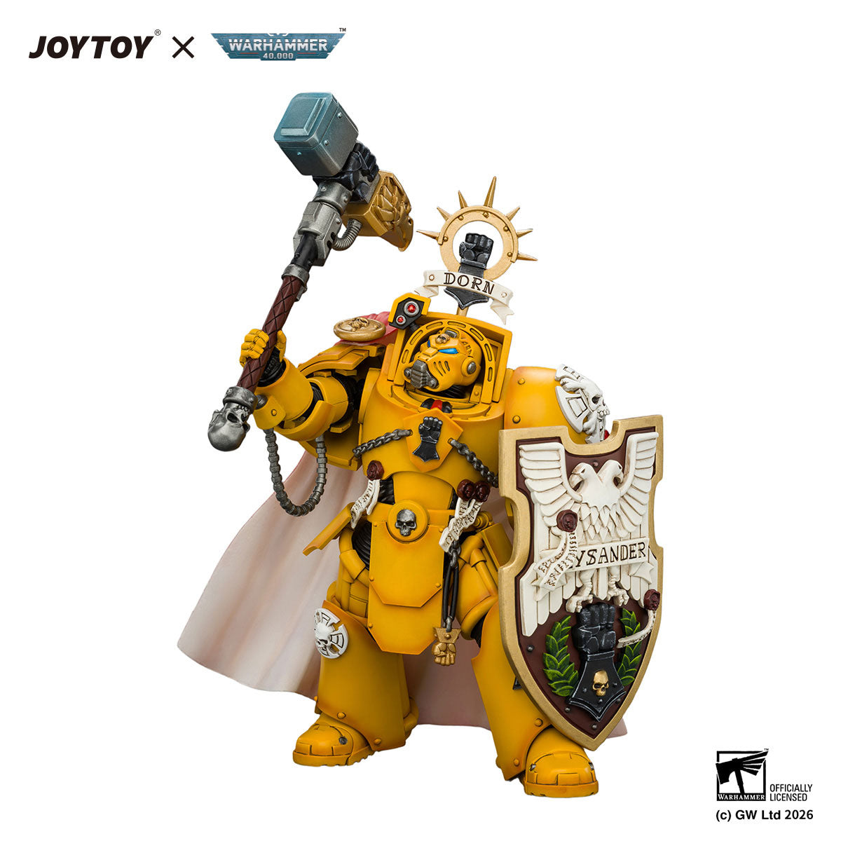 JOYTOY Warhammer 40K Imperial Fists Darnath Lysander figure