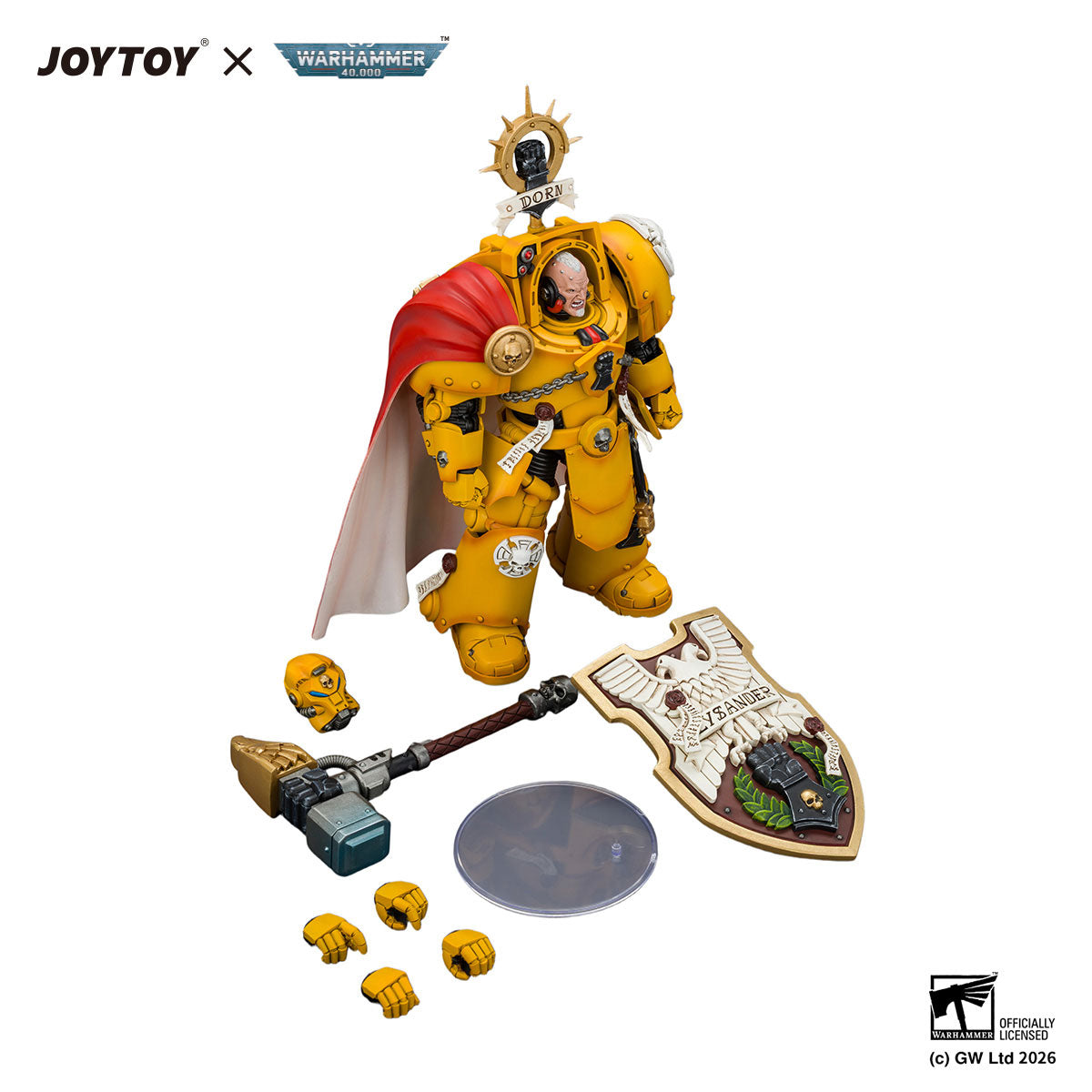 JOYTOY Warhammer 40K Imperial Fists Darnath Lysander figure