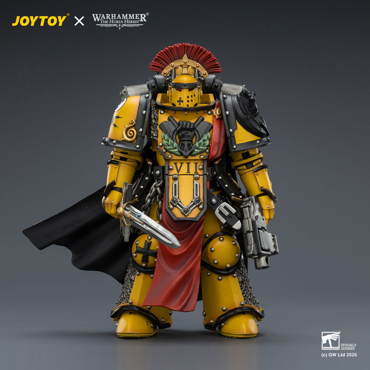 JOYTOY Horus Heresy Imperial Fists Legion Praetor in Mk III Armour figure