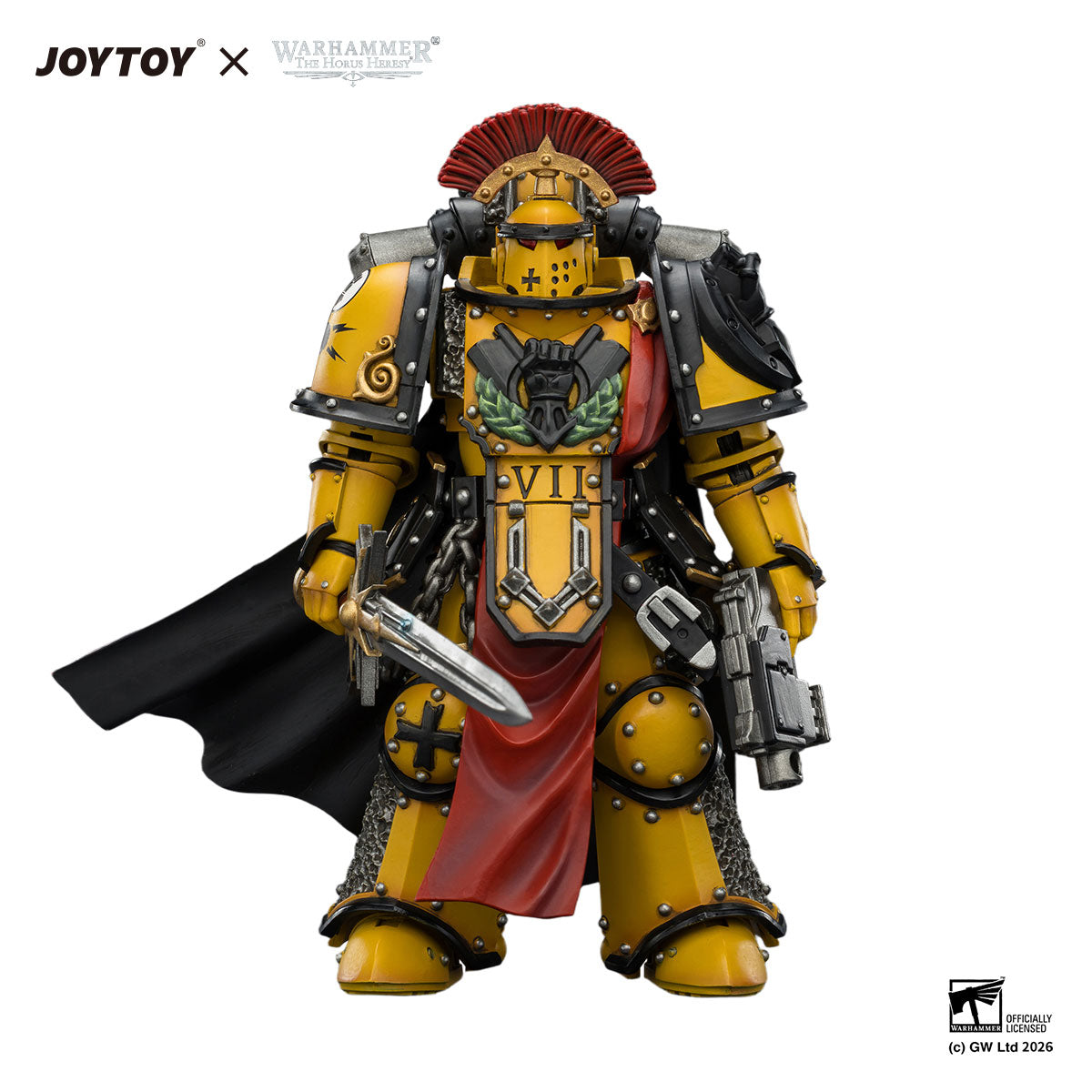 JOYTOY Horus Heresy Imperial Fists Legion Praetor in Mk III Armour figure