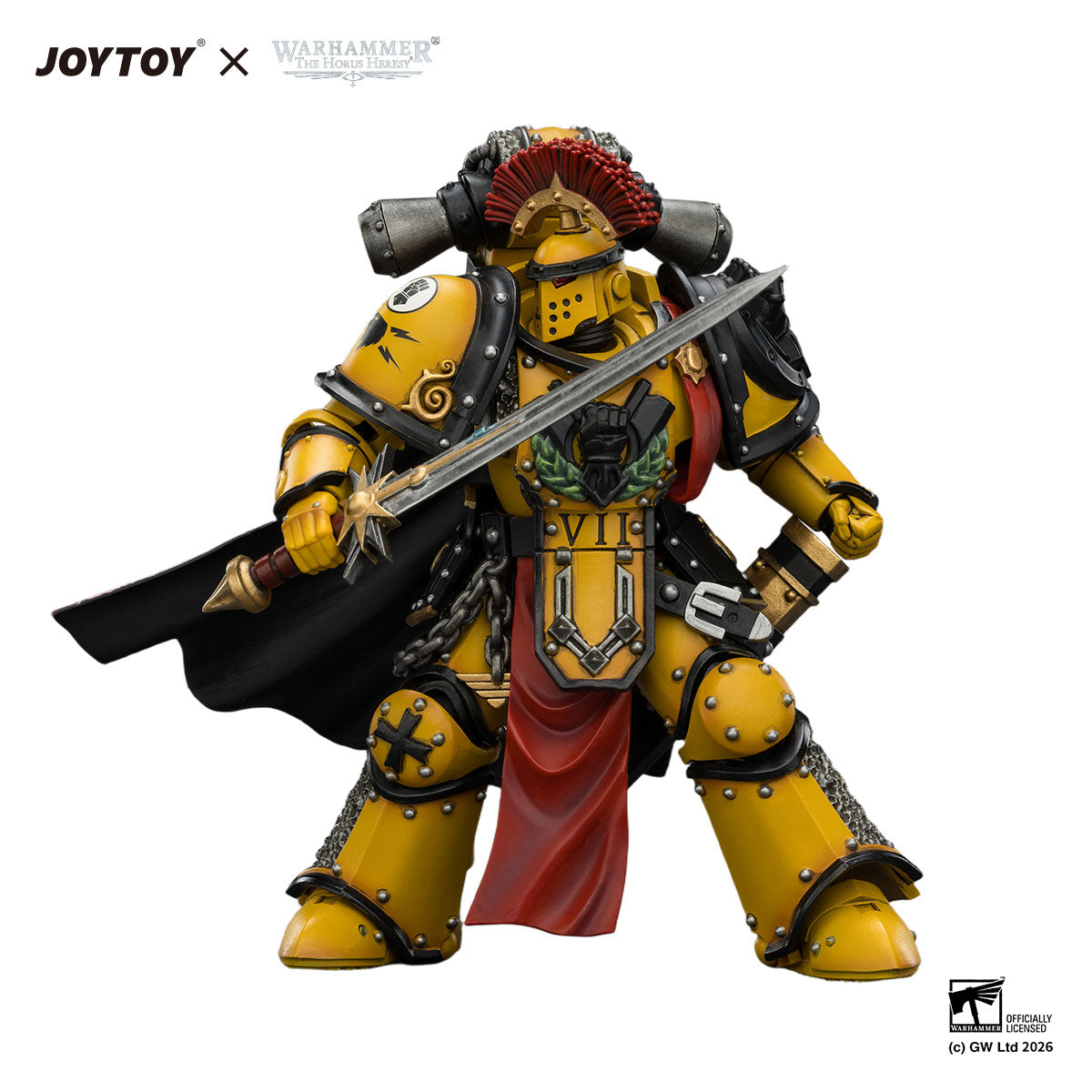 JOYTOY Horus Heresy Imperial Fists Legion Praetor in Mk III Armour figure