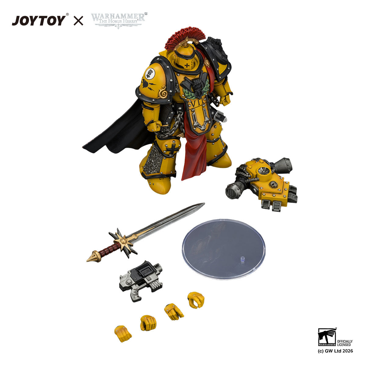 JOYTOY Horus Heresy Imperial Fists Legion Praetor in Mk III Armour figure