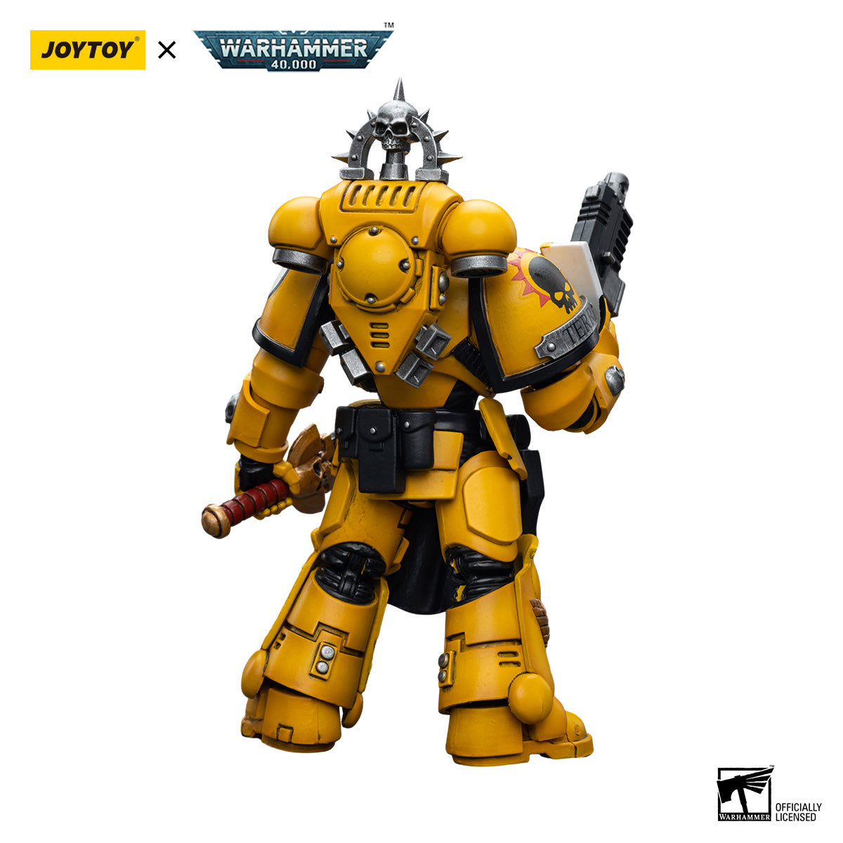 JOYTOY Warhammer 40K Imperial Fists Lieutenant figure