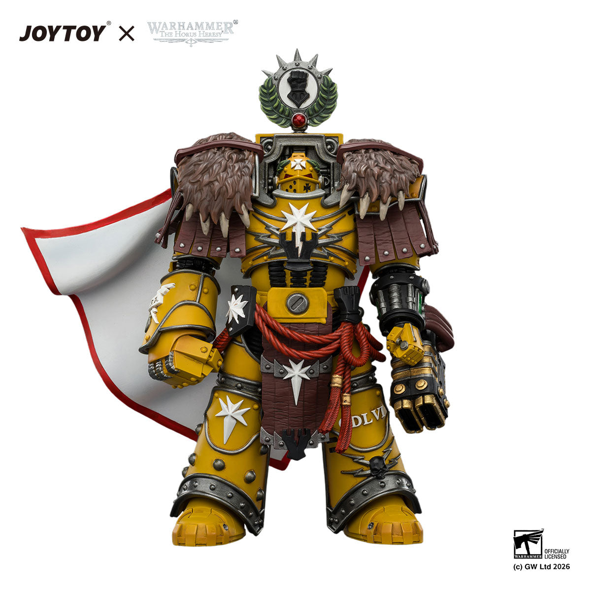 JOYTOY Horus Heresy Imperial Fists Lord Castellan Evander Garrius figure