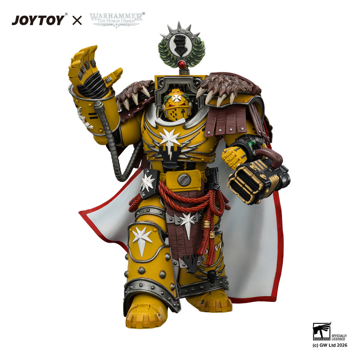 JOYTOY Horus Heresy Imperial Fists Lord Castellan Evander Garrius figure
