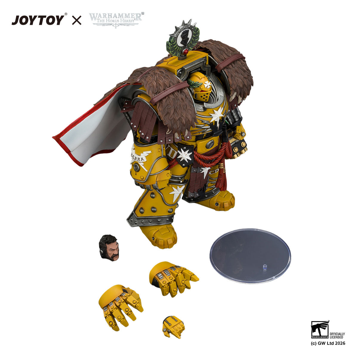 JOYTOY Horus Heresy Imperial Fists Lord Castellan Evander Garrius figure