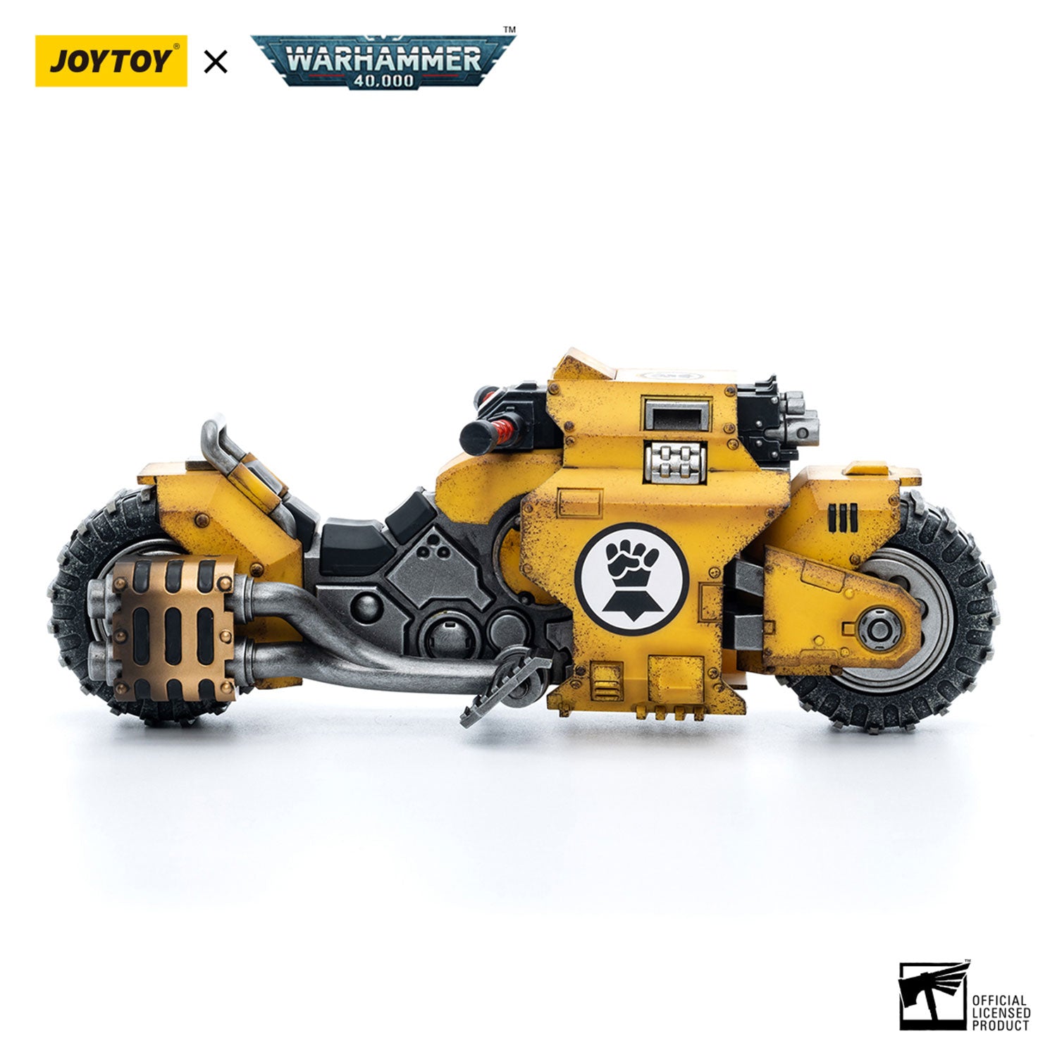 JOYTOY Warhammer 40K Imperial Fists Raider-pattern Combat Bike figure