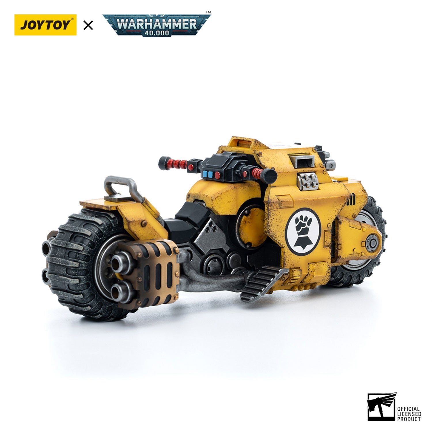JOYTOY Warhammer 40K Imperial Fists Raider-pattern Combat Bike figure