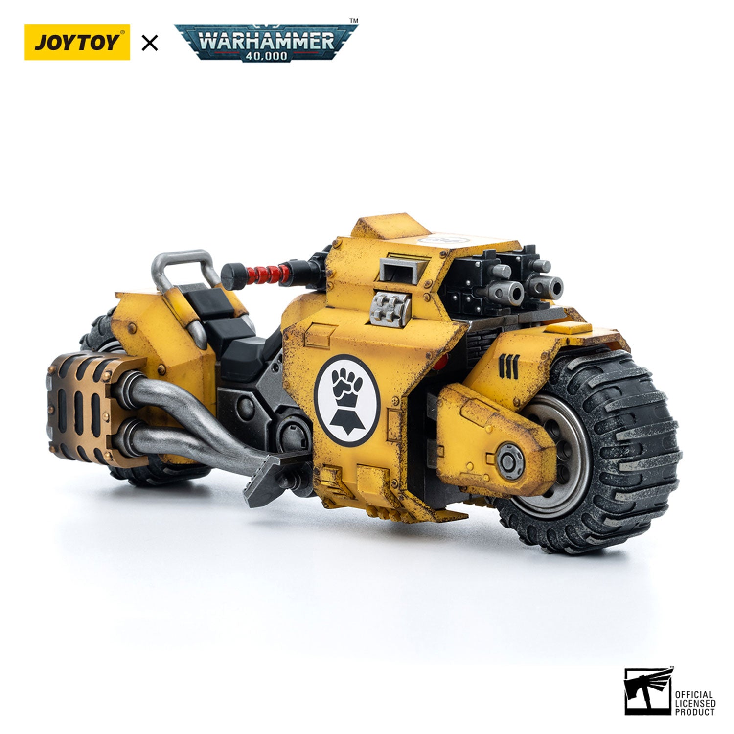 JOYTOY Warhammer 40K Imperial Fists Raider-pattern Combat Bike figure