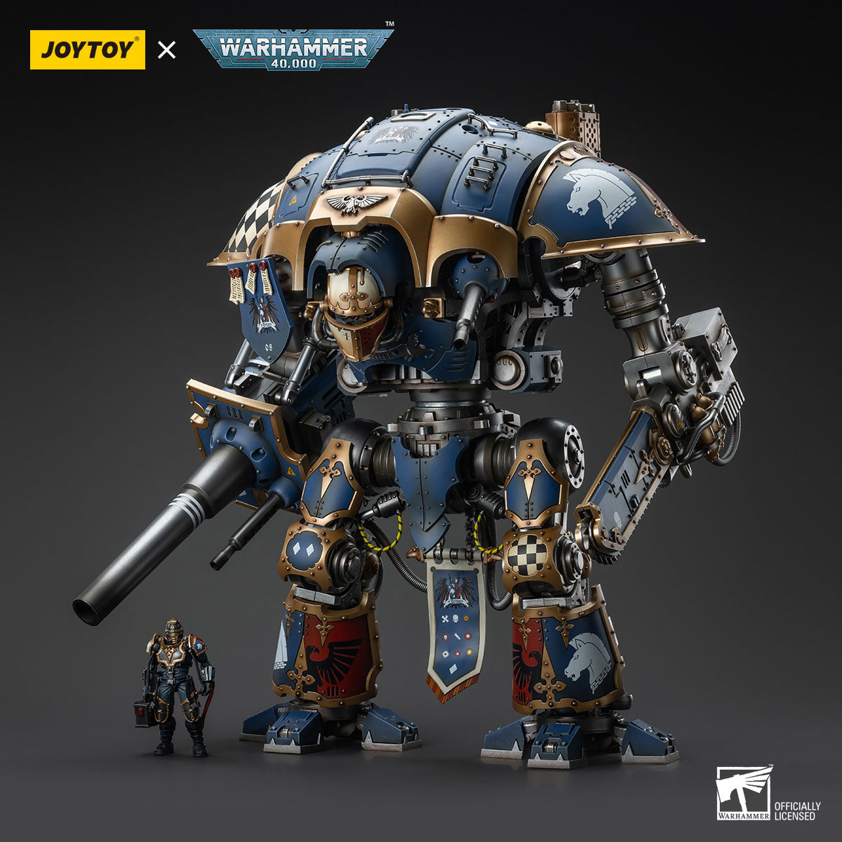 JOYTOY Warhammer 40K Imperial Knights House Terryn Knight Paladin figure