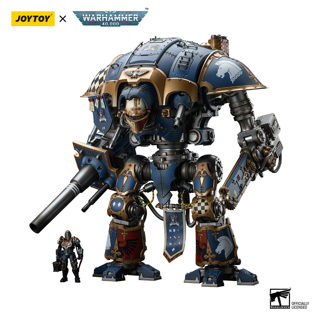JOYTOY Warhammer 40K Imperial Knights House Terryn Knight Paladin figure