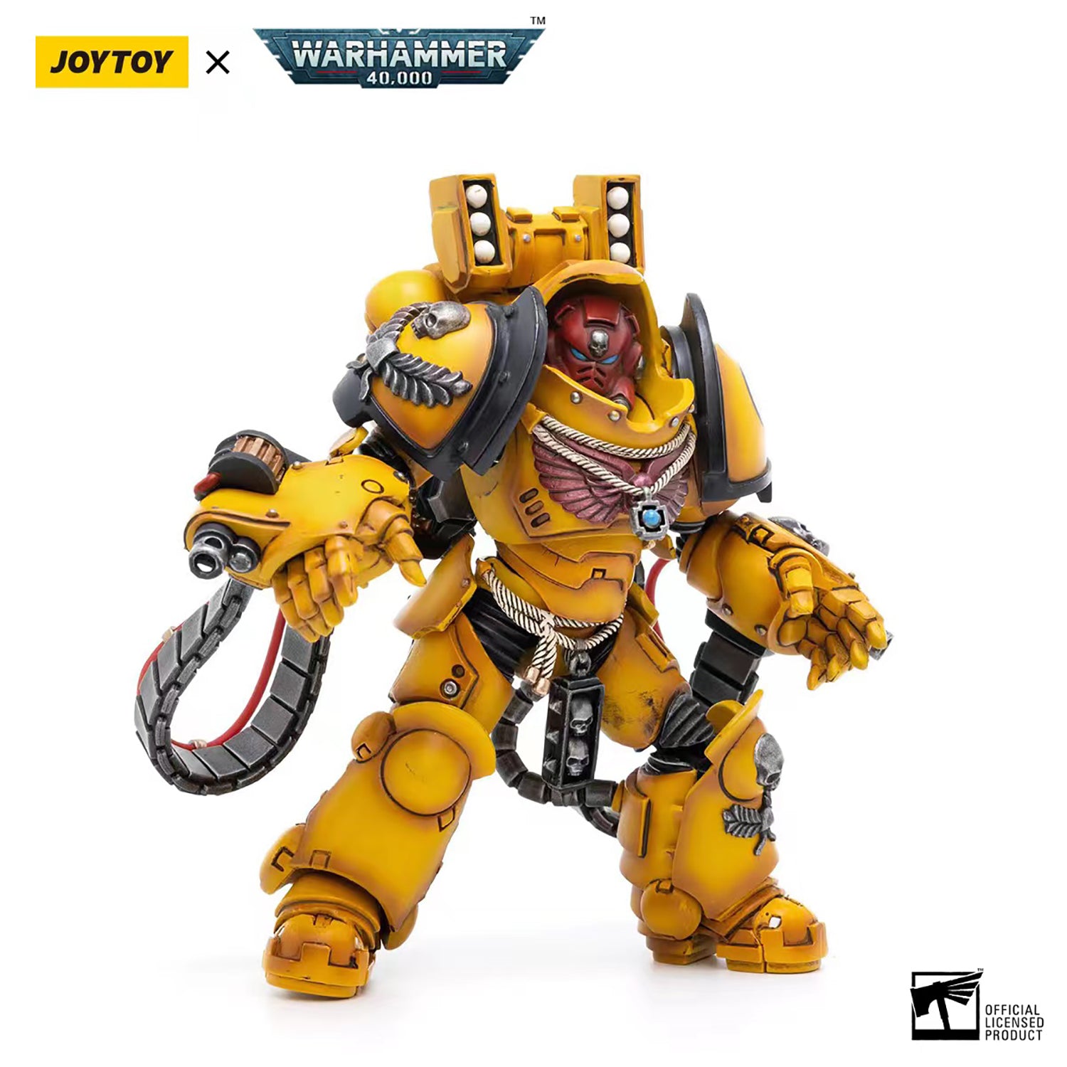 JOYTOY Warhammer 40K Imperiar Fists Aggressor Brother Sergeant Lycias figure