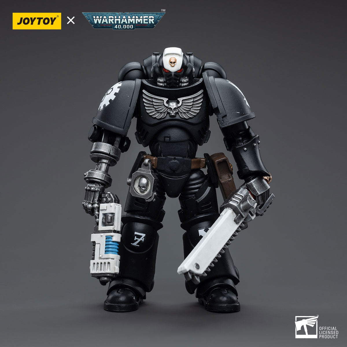 JOYTOY Warhammer 40K Iron Hands Assault Intercessors Sergeant Kalock figure