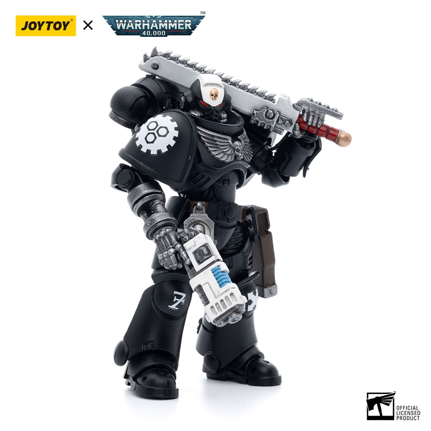 JOYTOY Warhammer 40K Iron Hands Assault Intercessors Sergeant Kalock figure