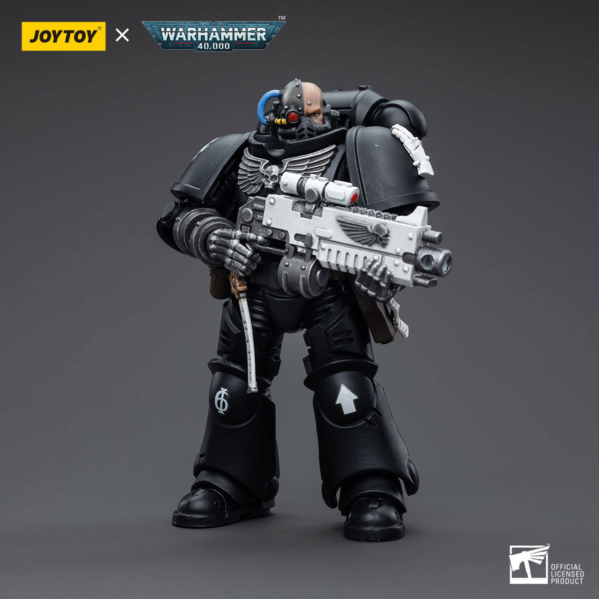 JOYTOY Warhammer 40K Iron Hands Intercessors Brother Gravak figure