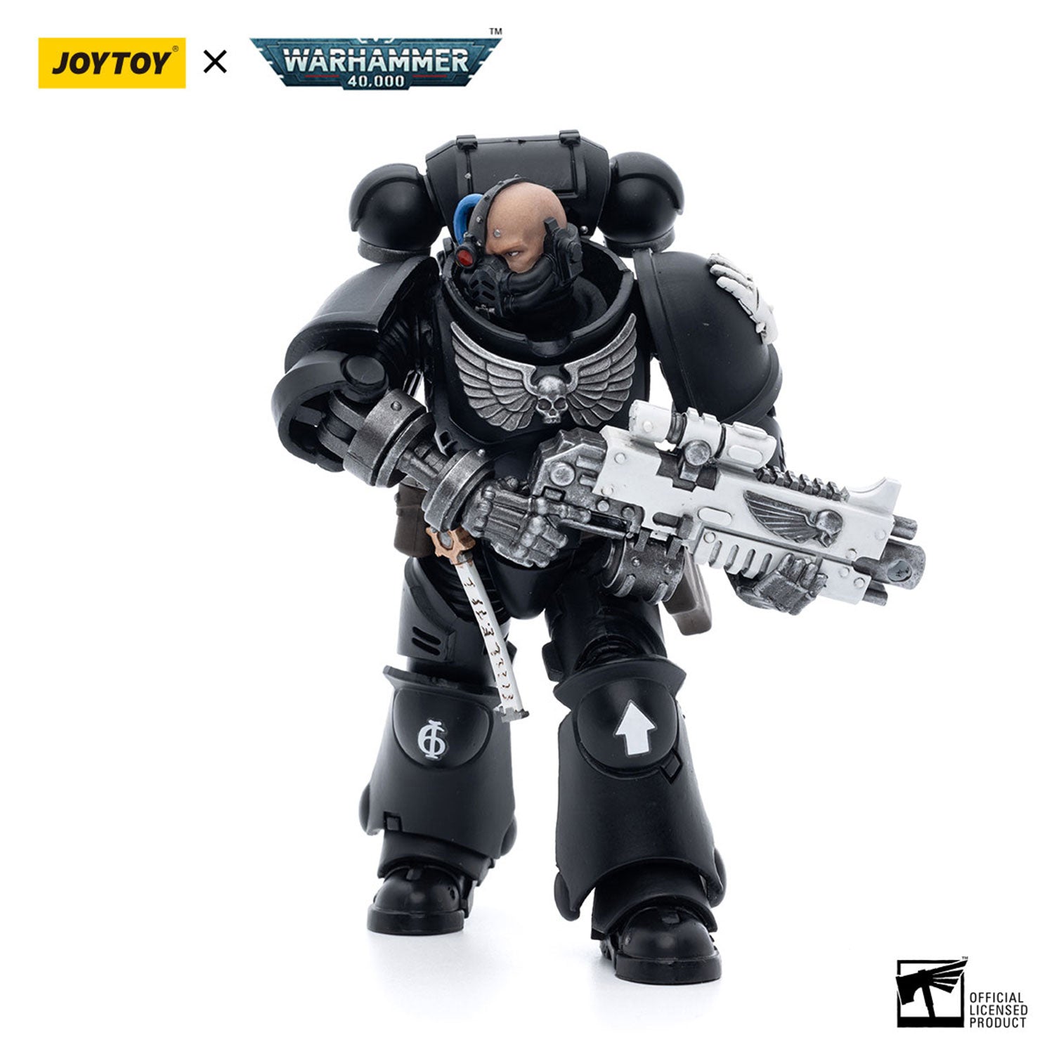 JOYTOY Warhammer 40K Iron Hands Intercessors Brother Gravak figure