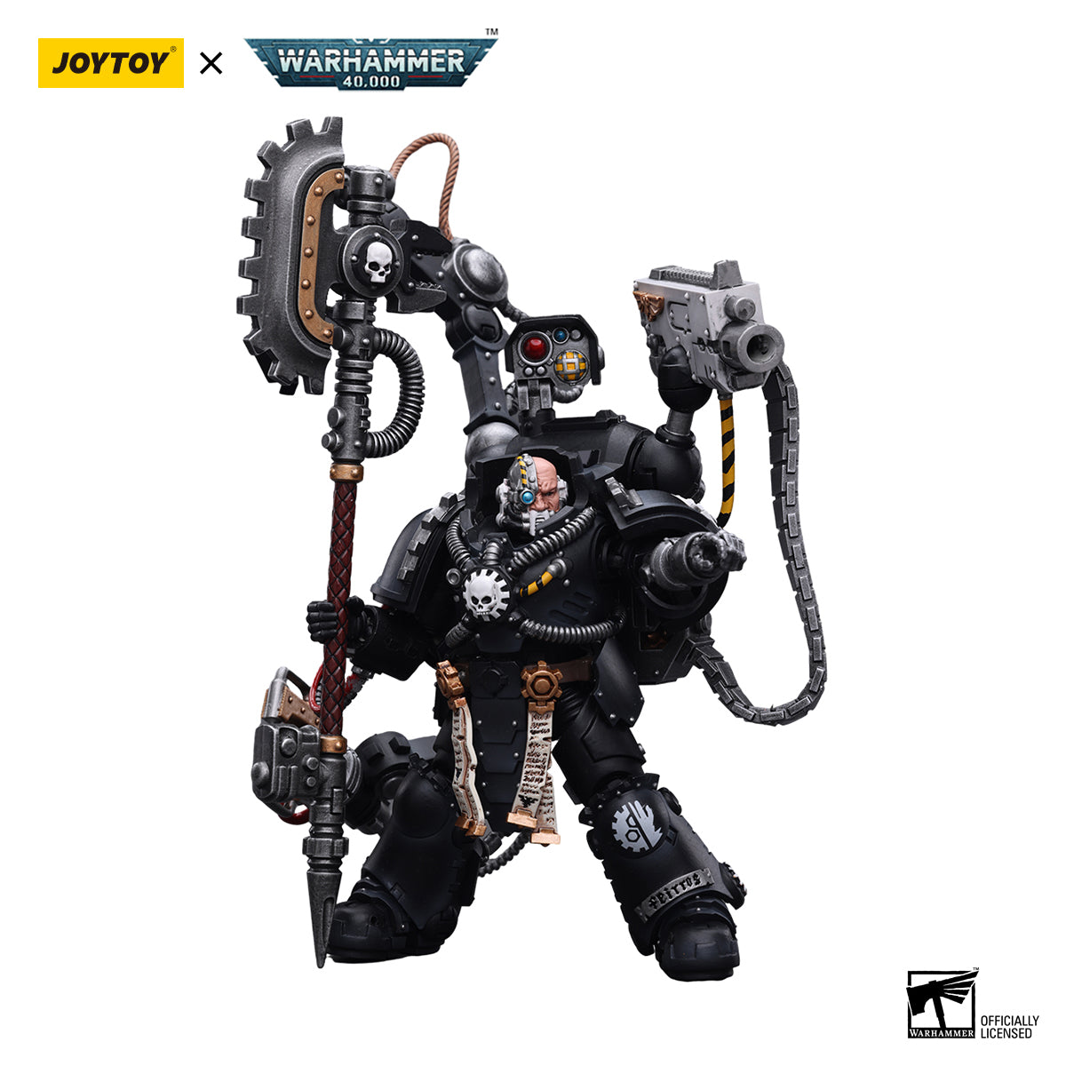 JOYTOY Warhammer 40K Iron Hands lron Father Feirros figure