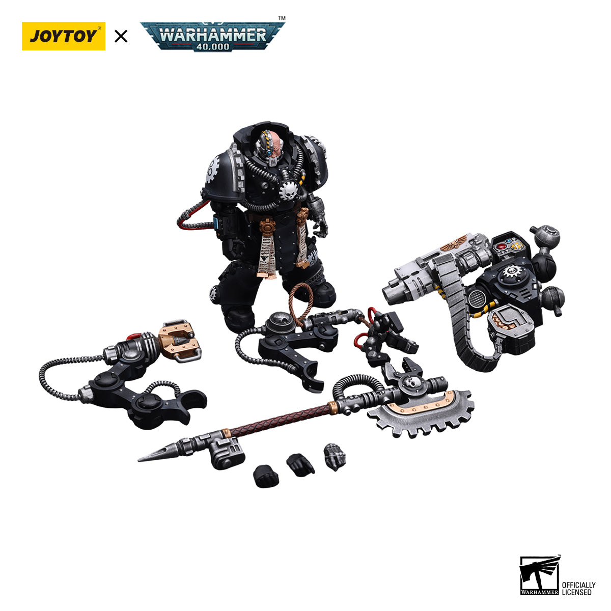 JOYTOY Warhammer 40K Iron Hands lron Father Feirros figure