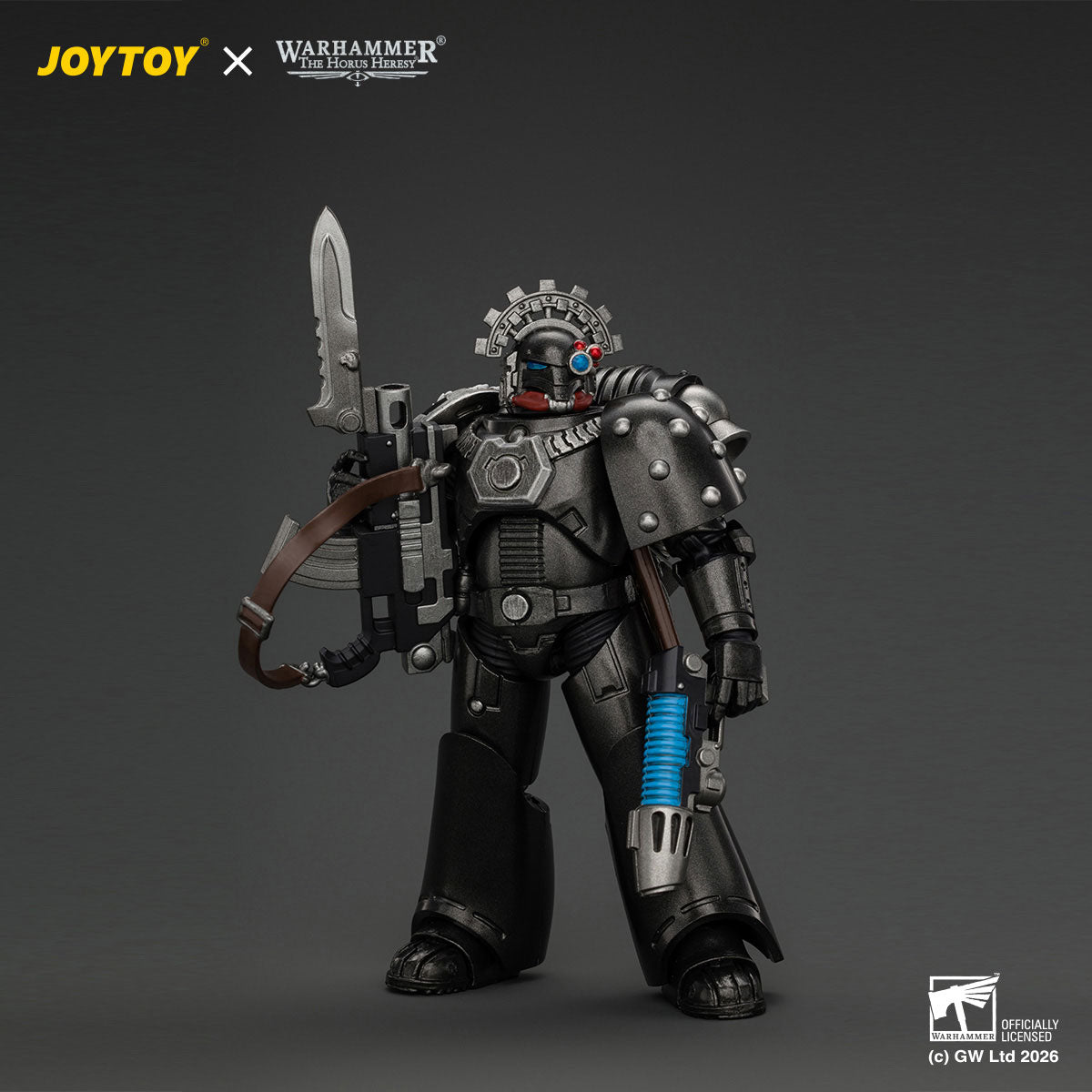 JOYTOY Horus Heresy Iron Hands MKVI Tactical Sergeant figure