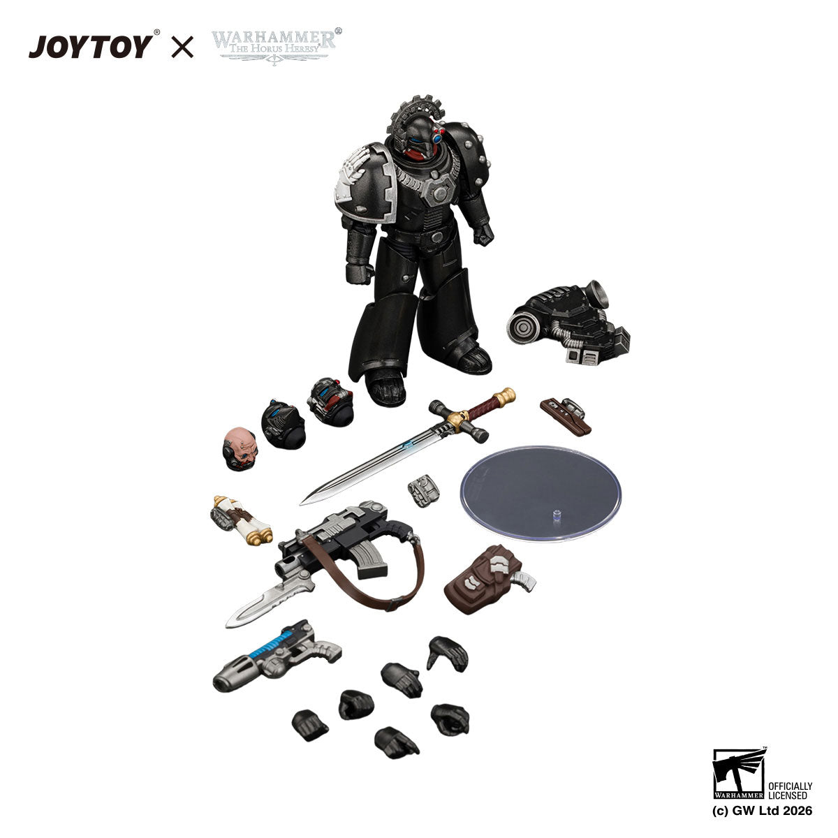 JOYTOY Horus Heresy Iron Hands MKVI Tactical Sergeant figure