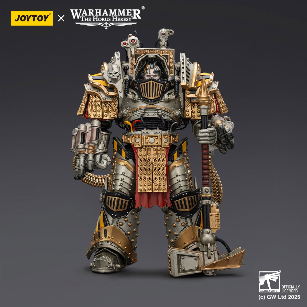 JOYTOY Horus Heresy Iron Warriors Perturabo,Primarch of the IVth Legion figure
