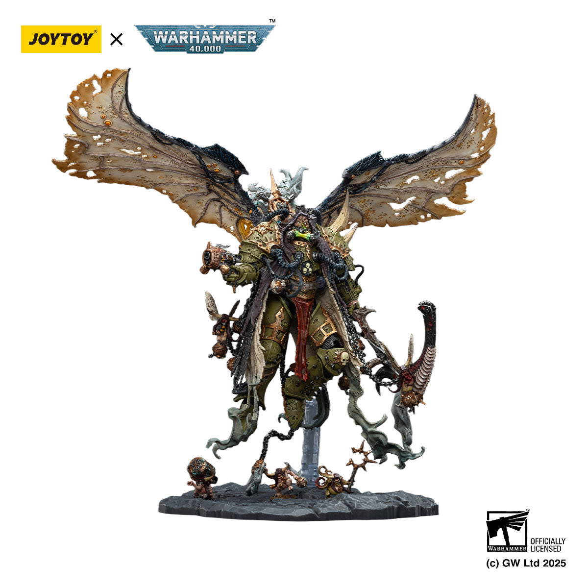 JOYTOY Warhammer 40K Primarch Mortarion, Daemon Primarch of Nurgle figure