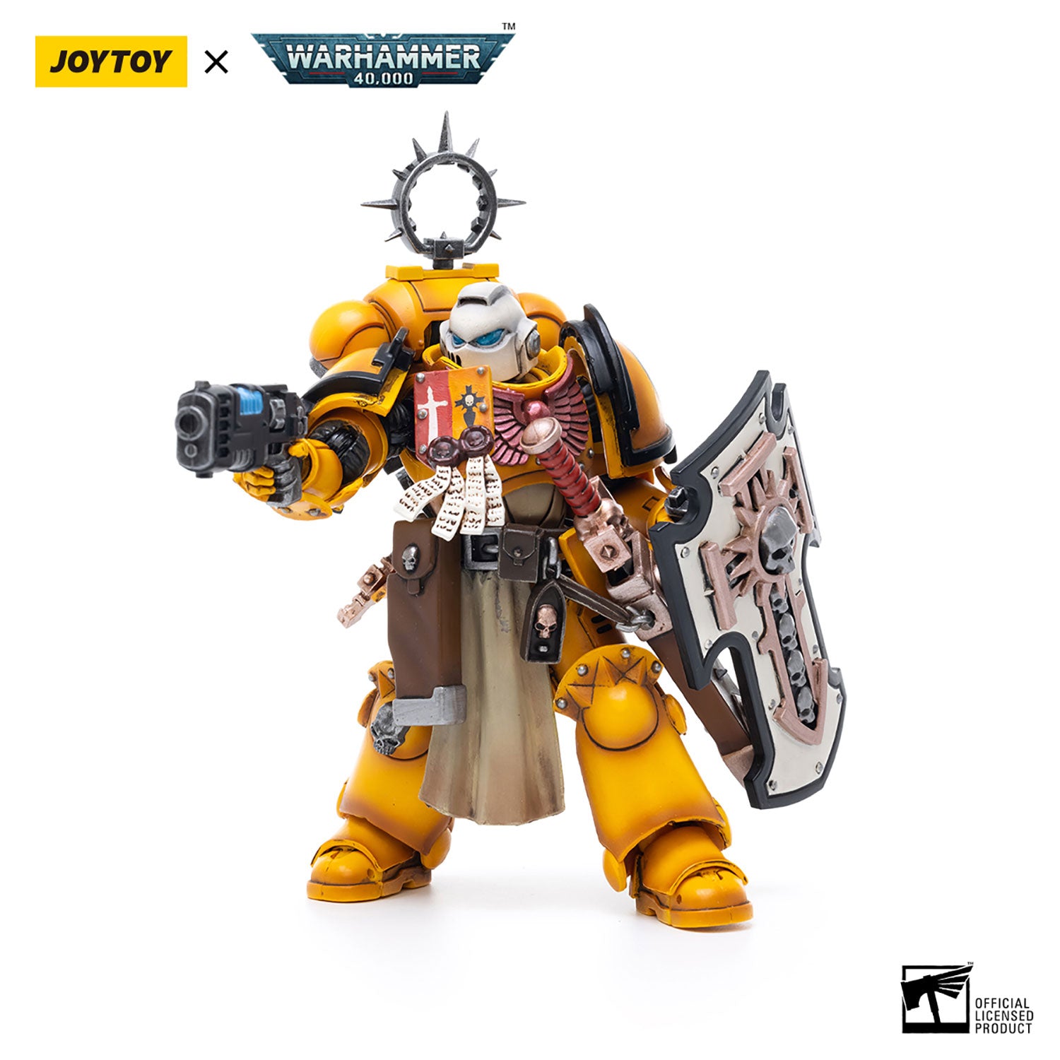 JOYTOY Warhammer 40K Imperial Fists Pmaris Space Marines Imperial Fists Bladeguard Veteran figure