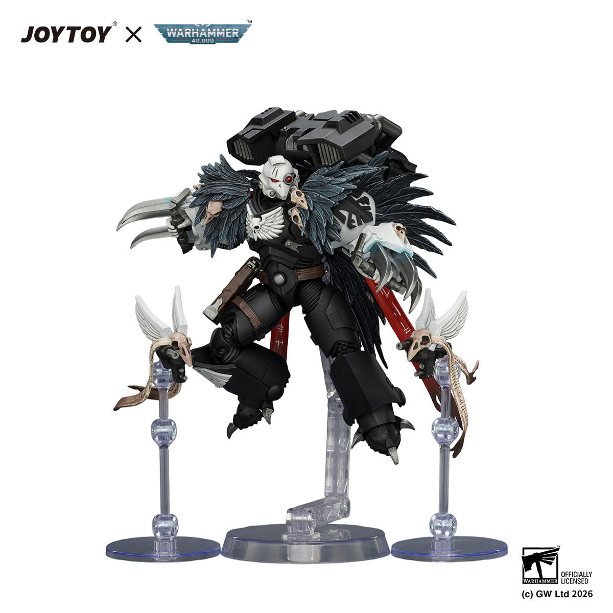 JOYTOY Warhammer 40K Raven Guard Chapter Master Aethon Shaan figure