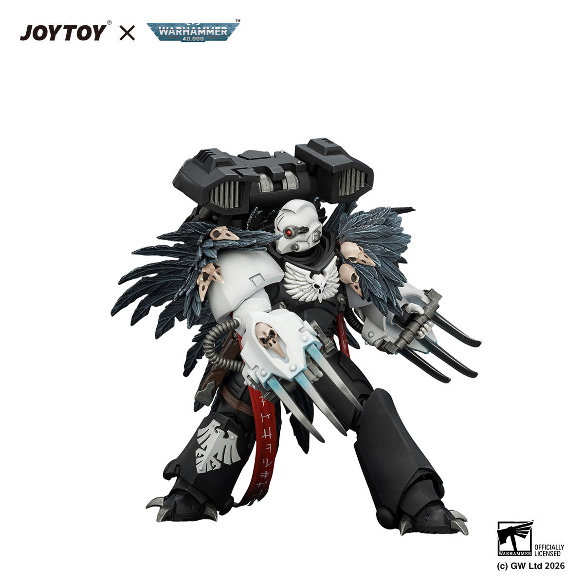 JOYTOY Warhammer 40K Raven Guard Chapter Master Aethon Shaan figure