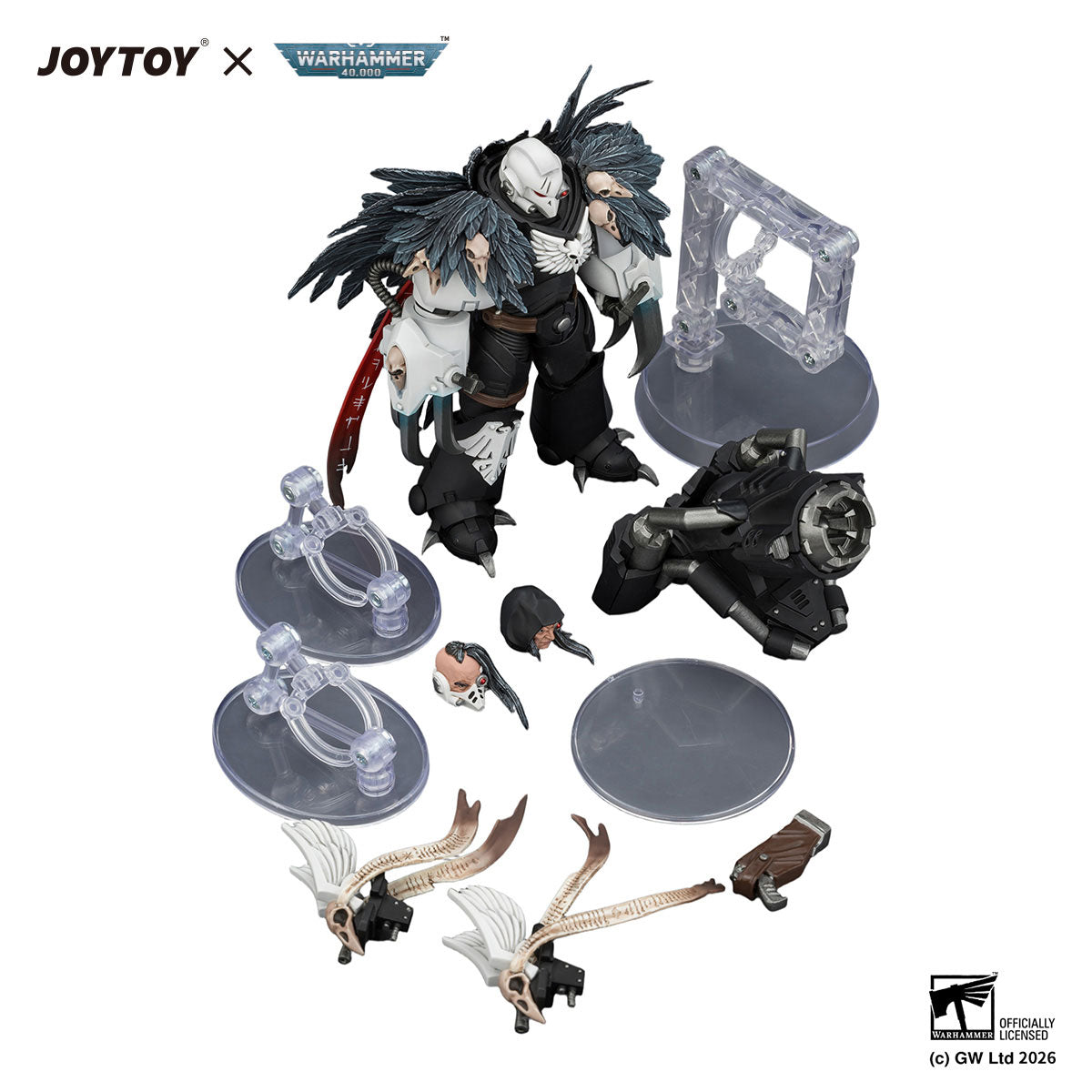 JOYTOY Warhammer 40K Raven Guard Chapter Master Aethon Shaan figure