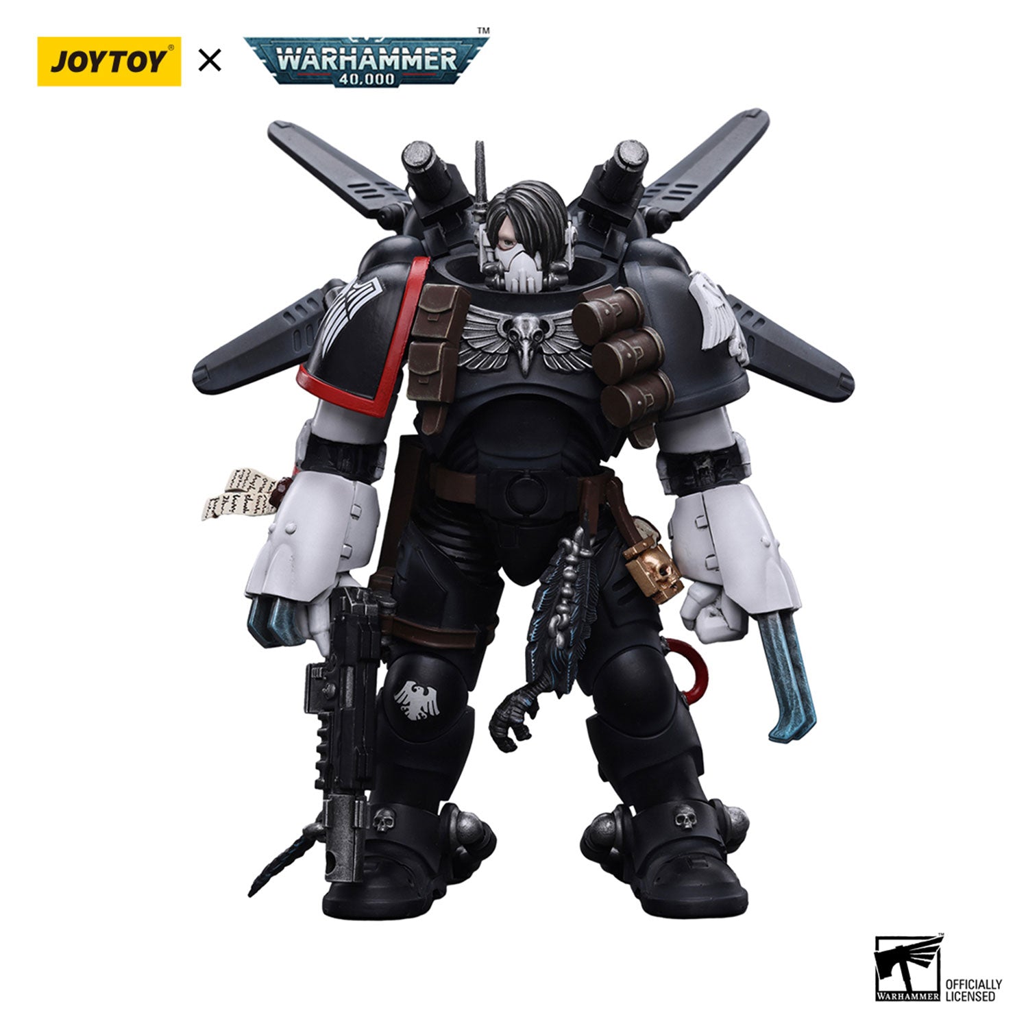 JOYTOY Warhammer 40K Raven Guard Chapter Master Kayvaan Shrike figure