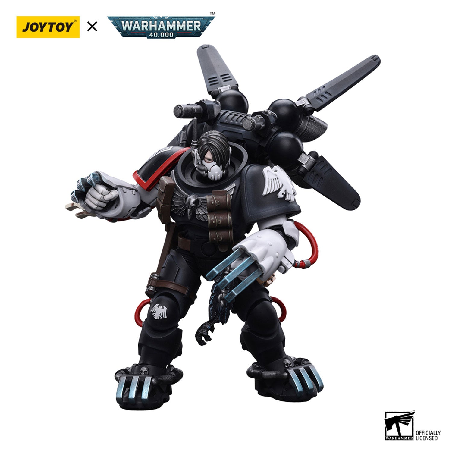 JOYTOY Warhammer 40K Raven Guard Chapter Master Kayvaan Shrike figure