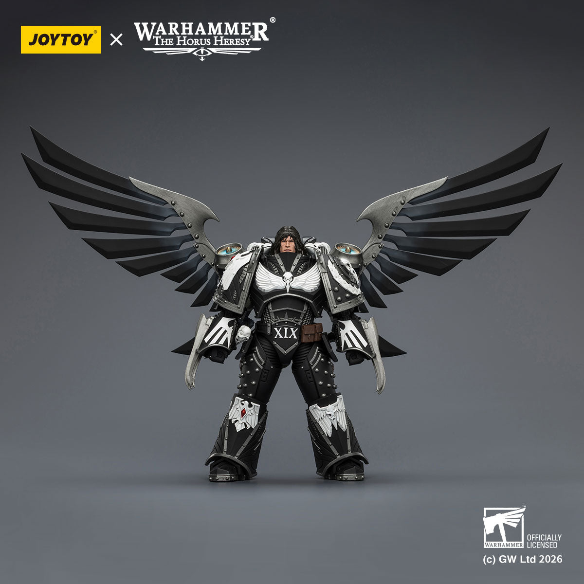 JOYTOY Horus Heresy Raven Guard Corvus Corax,Primarch of the XIX Legion figure