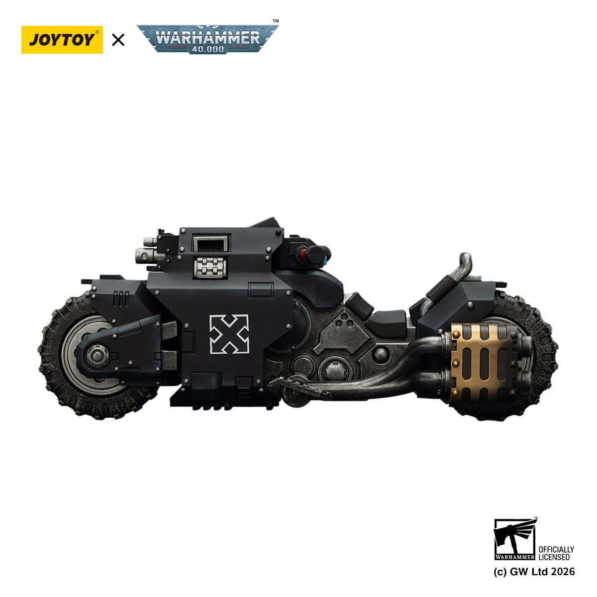 JOYTOY Warhammer 40K Raven Guard Raider-pattern Combat Bike figure