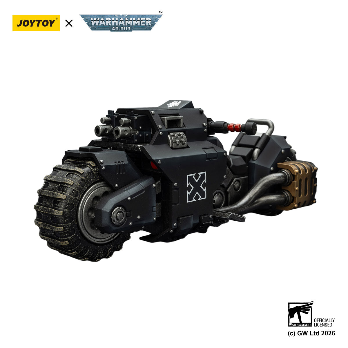 JOYTOY Warhammer 40K Raven Guard Raider-pattern Combat Bike figure