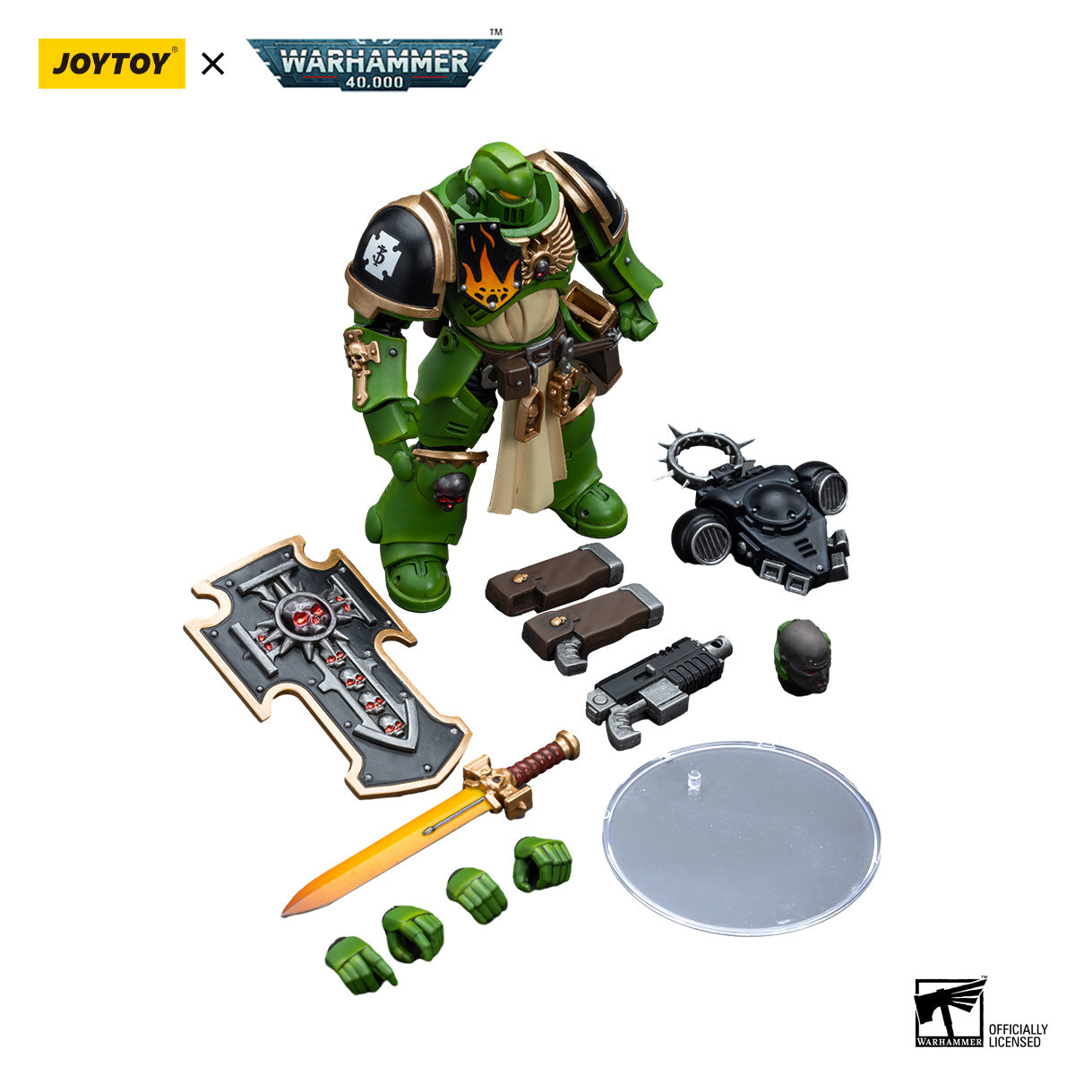 JOYTOY Warhammer 40K Salamanders Bladeguard Veteran figure
