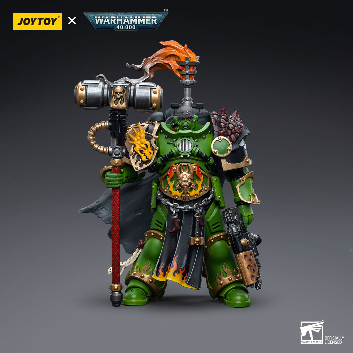 JOYTOY Warhammer 40K Salamanders Captain Adrax Agatone figure