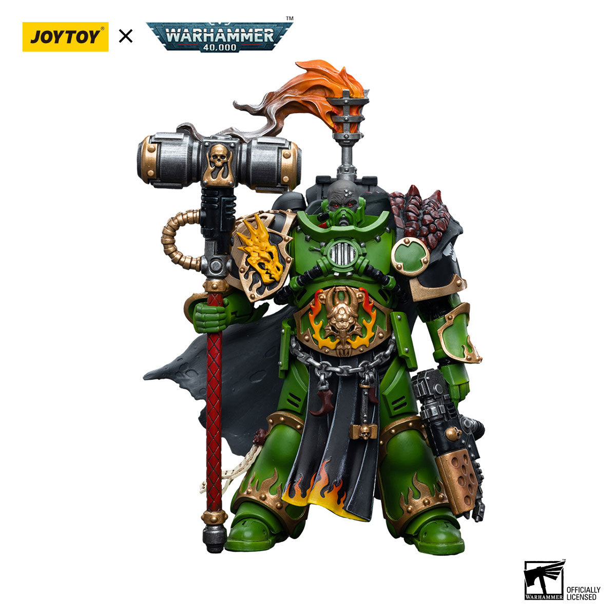 JOYTOY Warhammer 40K Salamanders Captain Adrax Agatone figure