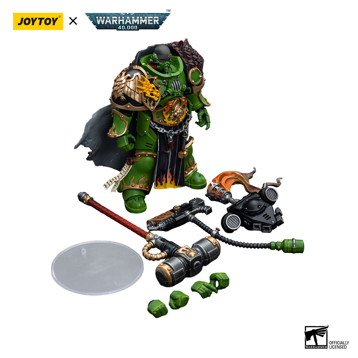JOYTOY Warhammer 40K Salamanders Captain Adrax Agatone figure