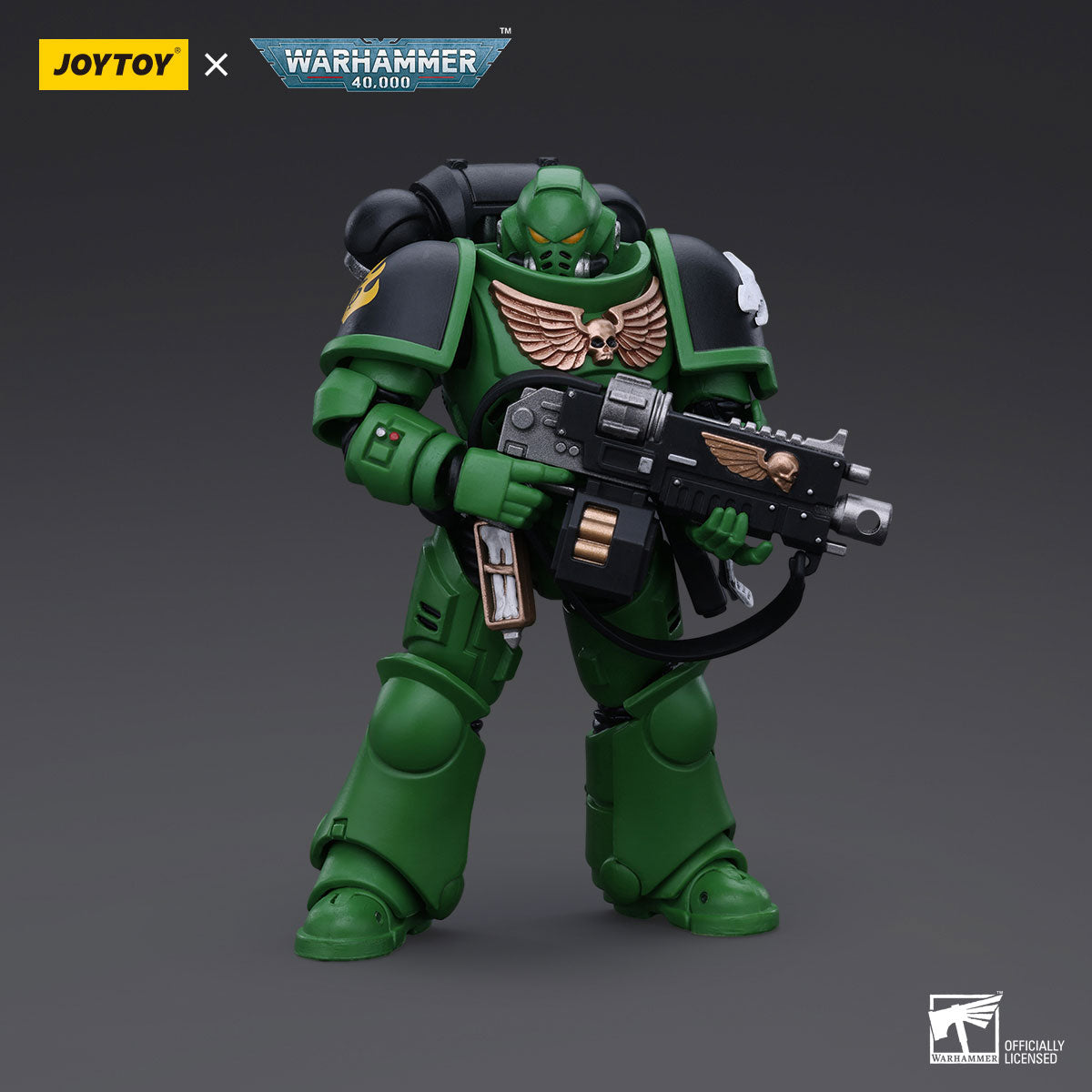 JOYTOY Warhammer 40K Salamanders Intercessors Brother Haecule figure