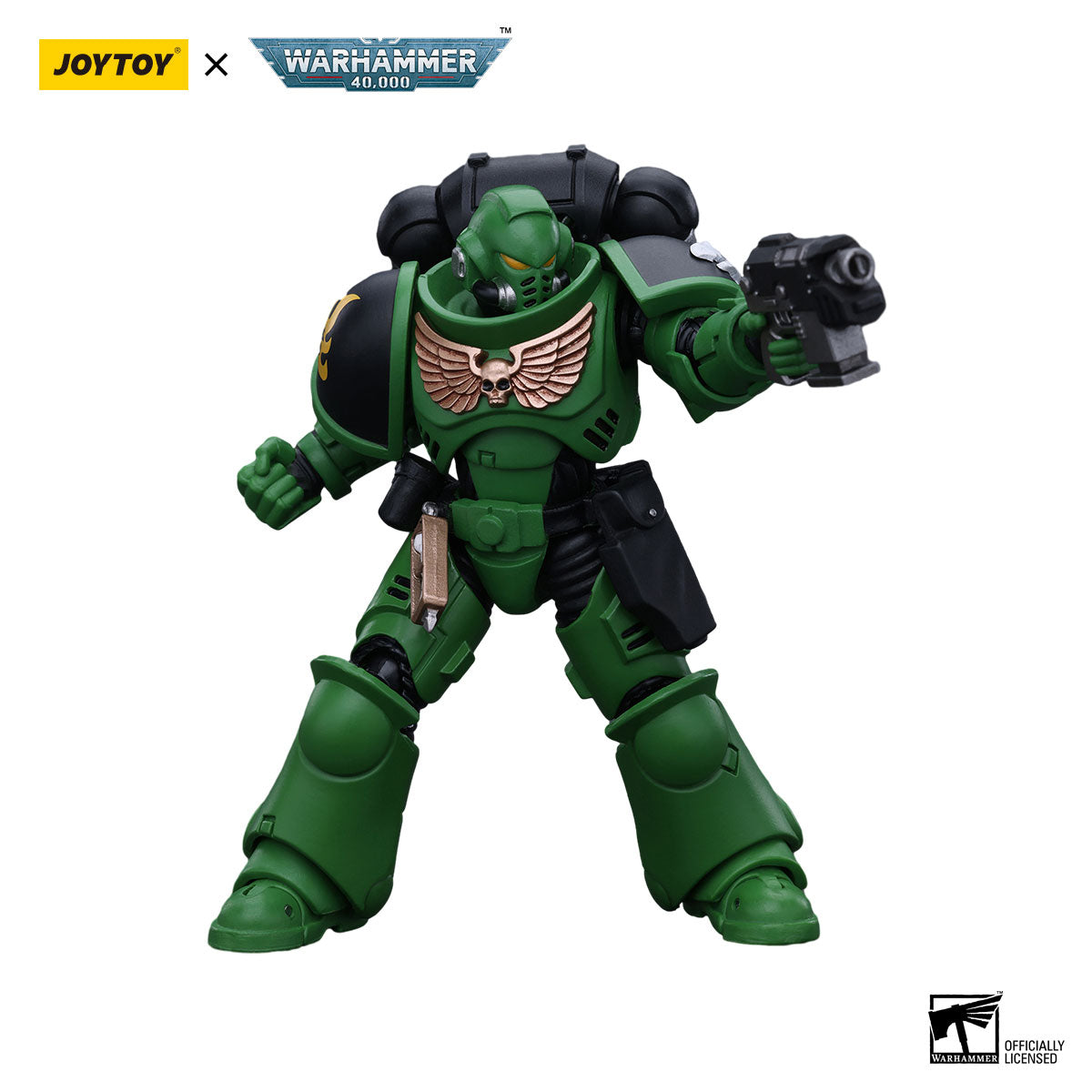 JOYTOY Warhammer 40K Salamanders Intercessors Brother Haecule figure