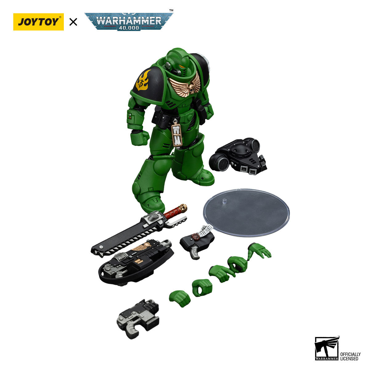 JOYTOY Warhammer 40K Salamanders Intercessors Brother Haecule figure