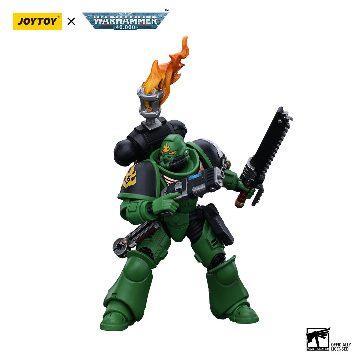 JOYTOY Warhammer 40K Salamanders Intercessors Sergeant Tsek'gan figure