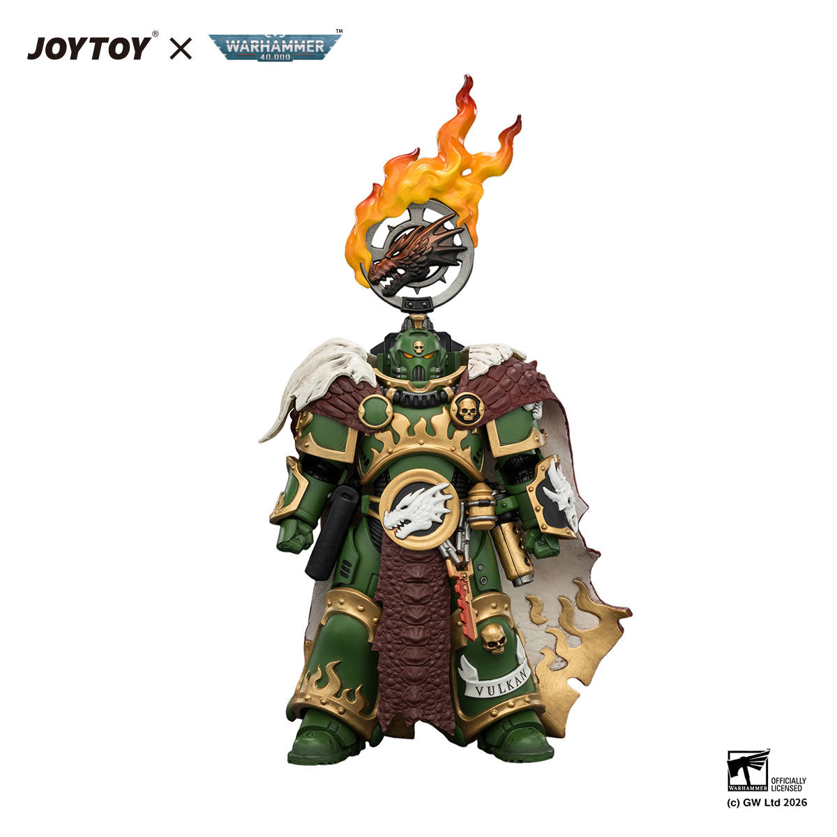 JOYTOY Warhammer 40K Salamanders Vulkan He'stan,the Forgefather figure